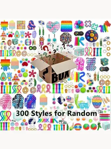 3-50pcs Random Fidget Toys Mystery Gifts Pack Surprise Box 300 Different Fidget Set Antistress Relief Toys for kids
