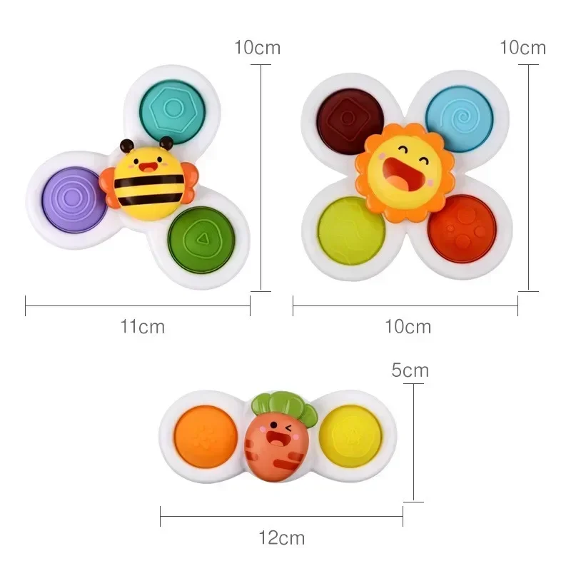 Baby Bath Toys For Boy Children Bathing Sucker Spinner Suction Cup Toy For Kids Funny Child Rattles Teether Toddler Toys