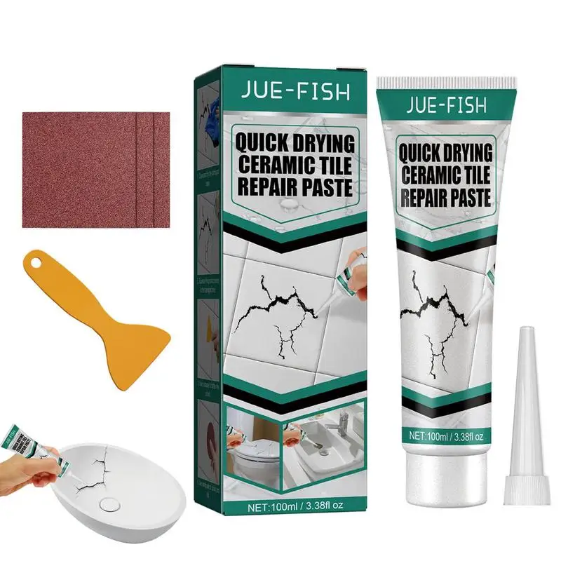 Tile Grout Paint Cracked Tile Filler Kit Restores Bathroom Renews Tile Joints Tool Kit Extra Spatula And 3 Sandpapers Included 3