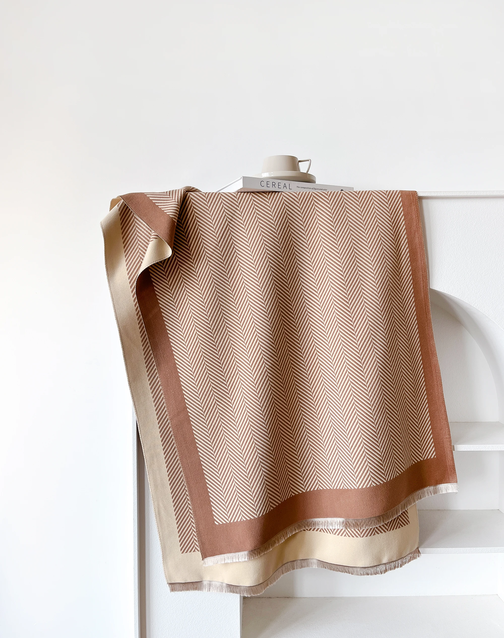 2024 Winter Frauen Kaschmir Schal Dicke Warme Pashmina Schals Wraps Floral Jacquard Dame Decke Echarpe Bufanda Weibliche Neue