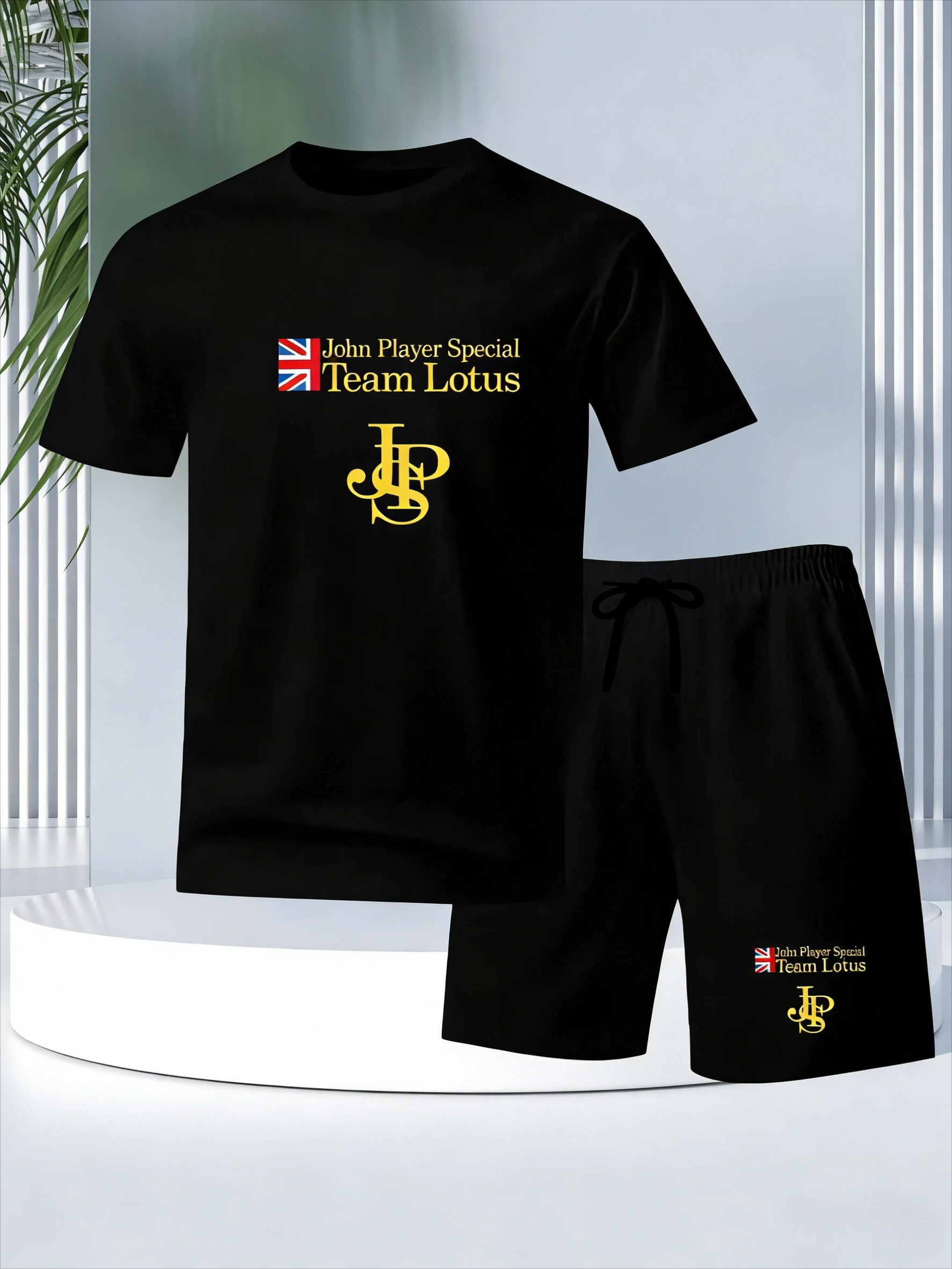 New Men's Breathable Mesh T-Shirt & Shorts Set, Wrinkle-Resistant Sports Suit, Fashionable Casual Short Sleeve Outfit, Trendy