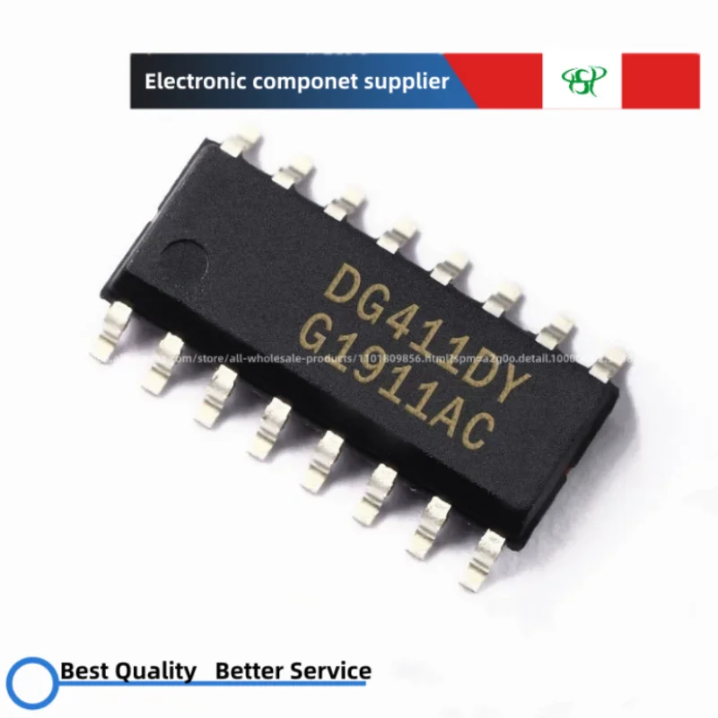 

10PCS DG411DY DG411 SMD DG411DYZ SOP16 Four-channel CMOS analog switch chip