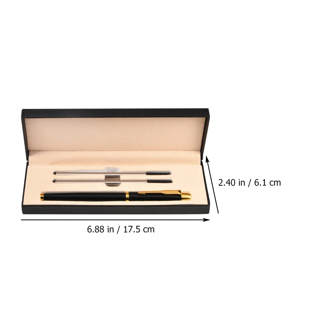 

1Set Metal Pen Gift Exquisite Balance Practical Function Office Roller Pen Meeting Signature Black Nice Pens Pens for Journaling