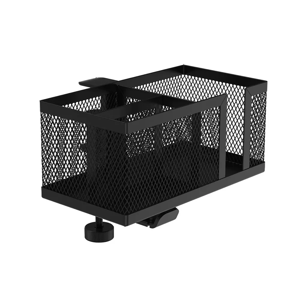 

Detachable Clip On Desk Cup Holder Metal Clip Anti-Spill Under Desk Headphone Hanger Adjustable Easy Installation