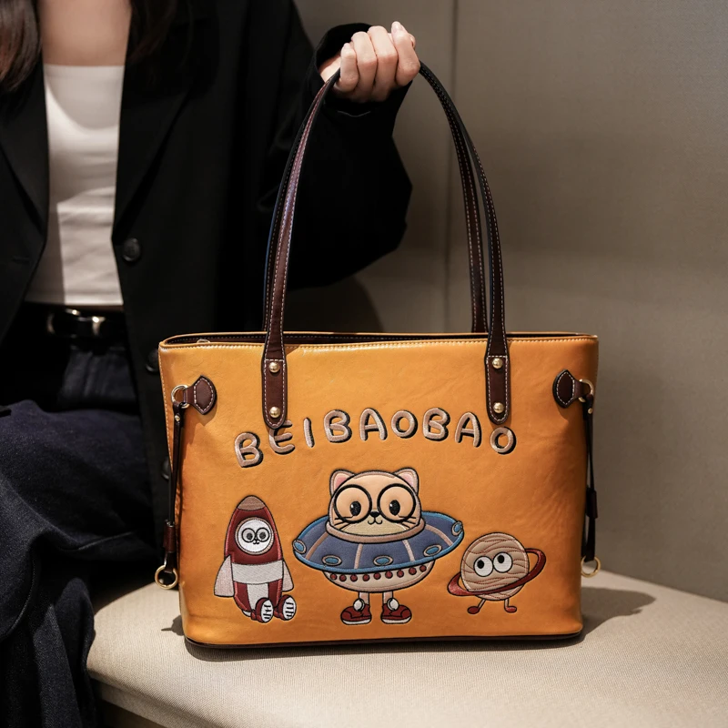 

fashionable and versatile tote bag for women,Large-capacity commuting single-shoulder bag women purse,women's bag,casual handbag