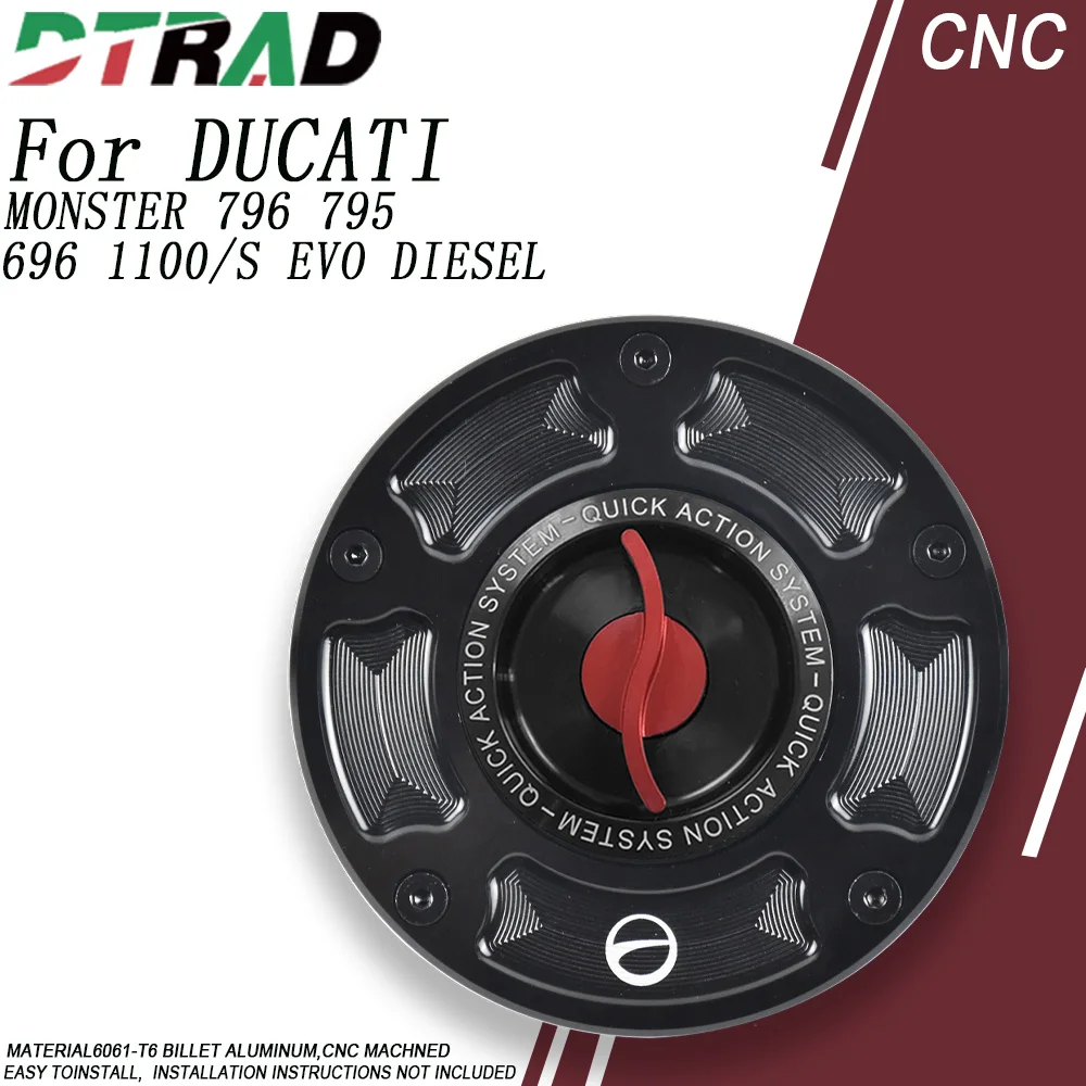 

Для мотоциклов DUCATI MONSTER 796 696 795 2009-2014 1100/S EVO DIESEL: крышка топливного бака с ЧПУ, быстроразъемная, без ключа, для бензина/дизеля