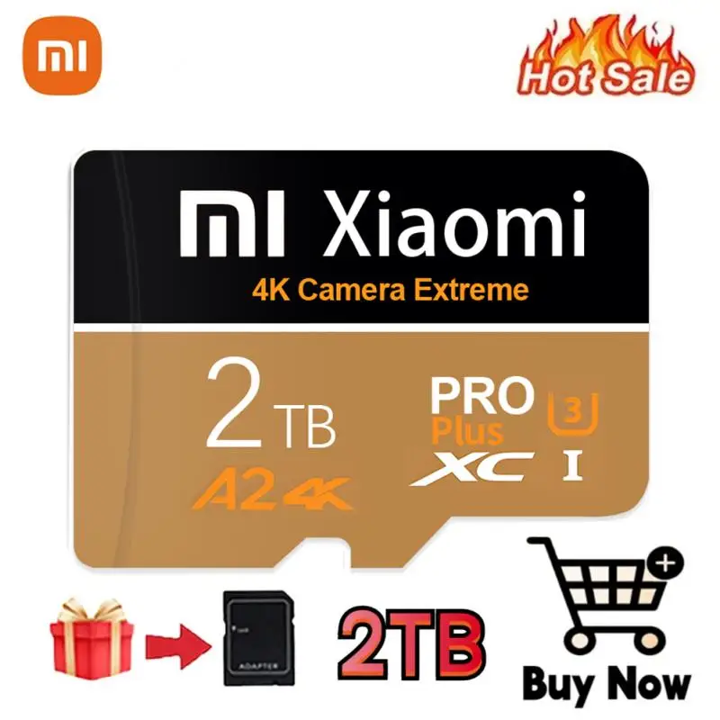 Xiaomi-tarjeta de memoria Micro SD de alta velocidad, 2TB, 1TB, 128GB, 256GB, tarjeta Flash Micro TF para cámara de teléfono Nintendo Switch