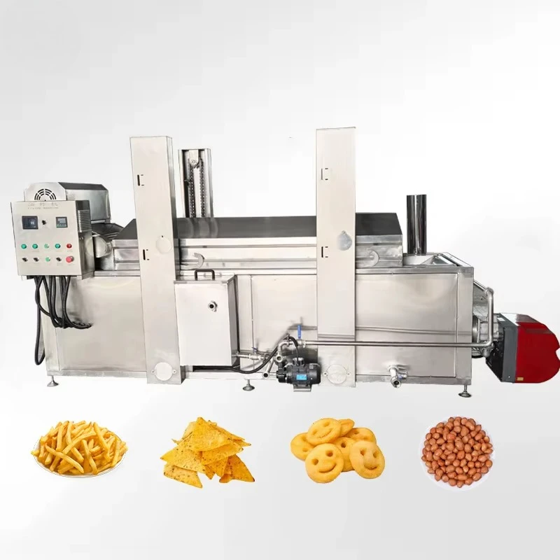 Customized Automatic Continuous Frying Machine Stainless Steel French Fries /Potato Chips/ Meatloaf/ Vegetable Frying Machine