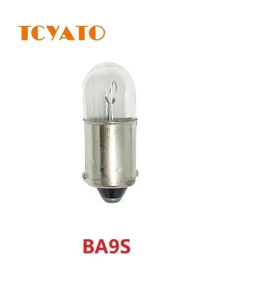 TCYATO  Car Halogen T8.5 Threaded Bulb for Position Lights and Interior Lights 12V/24V 5W BA9S Mini Bulb