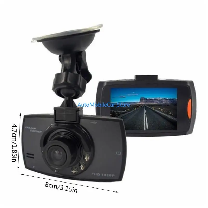 سيارة G8TE DASH-CAM لكاميرا شاشة تعمل باللمس القيادة فيديو القيادة مسجل وقوف السيارات موني