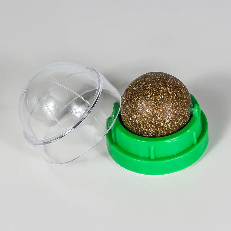Natural Catnip Cat Wall Sticky Balls Toys Scratching Cat Toys Self-Help Cat Balls Promote Digestion Cat Grass Snacks