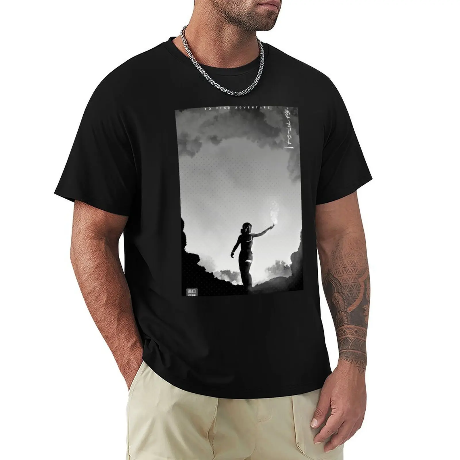 

To Find Adventure T-Shirt oversized t shirt boys animal print man clothes designer shirts Short sleeve tee men