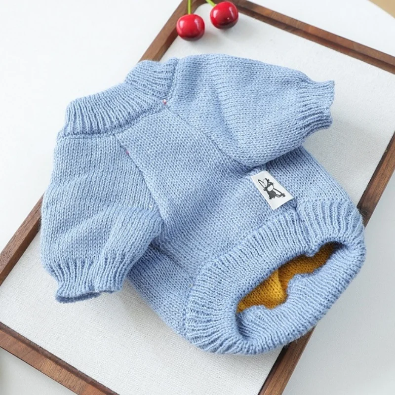 Hundepullover mit Bärenmuster, warme, weiche Hundekleidung, modischer Rollkragenpullover für Welpen, gemütlicher Strickpullover für Haustiere, süßer Katzenpullover, Bekleidung für Bichon. – Detail 24
