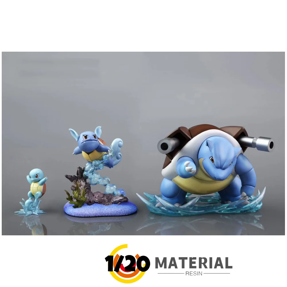 [PREORDER] 1/20 Resin Figure [RX] - Squirtle & Wartortle & Blastoise