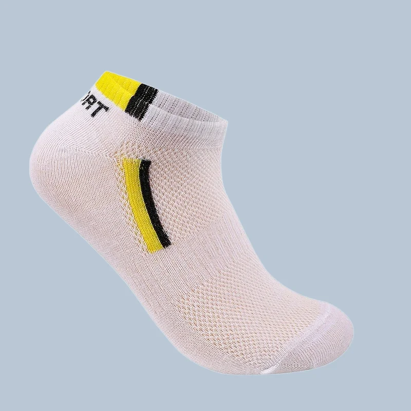 Chaussettes de Bateau Anti-Odeur Absorbant la Sueur pour Homme, en Coton, Respirantes, Solides, de Haute Qualité, Nouvelle Mode, 5/10 Paires