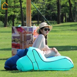 Warming Inflatable Sofa Outdoor Portable Single Inflatable Bed Moisture Proof Water Inflatable Lazy Sofa Bed Sunbathing New 2024