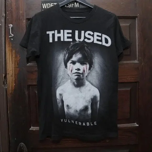 Gothic Streetwear Vintage Punk Tops The Used Band T-shirt Rock Band T-shirt Graphic Print Tees Casual Loose Short Sleeve Unisex
