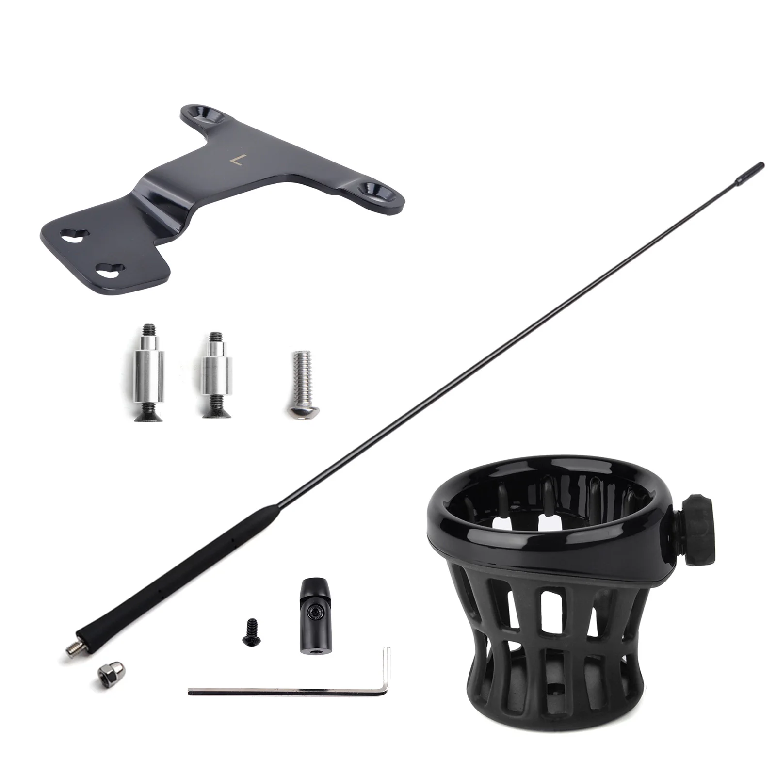 PANICAL for Honda 2021-2025GOLDWING GL1800 Back box bracket base Antenna bracket decorative antenna water cup holder accessories