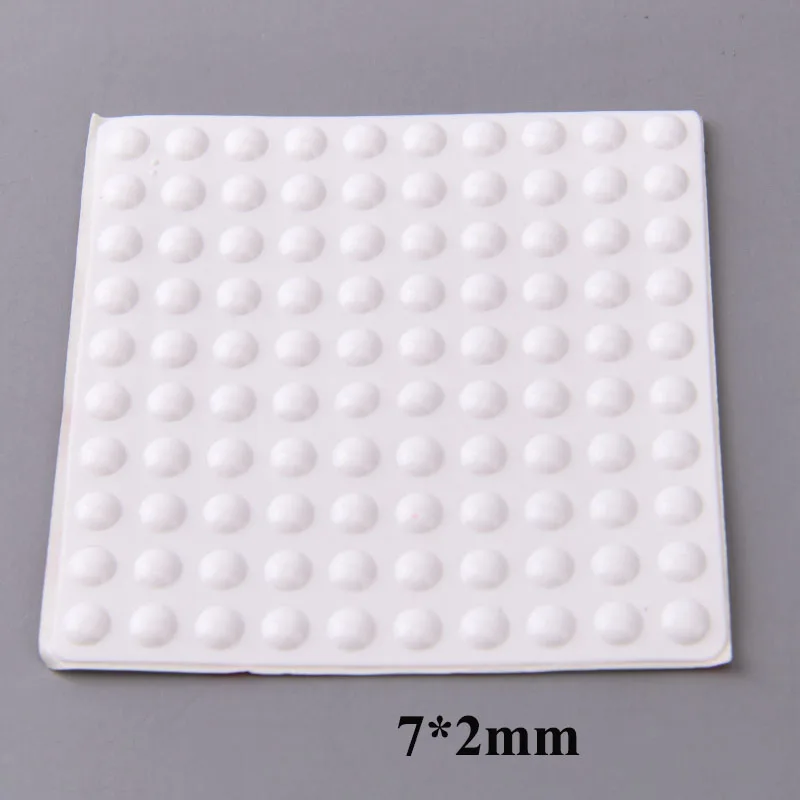 100Pcs 7*2MM Protective Silicone Rubber Feet Pads 7mm Ant-slip Furniture Laptop Cabinet Bumpers Protector Pad Shock Absorber