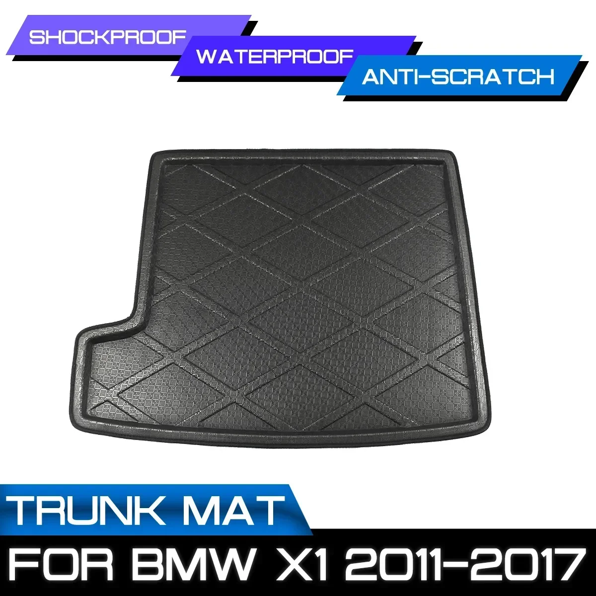 

Car Rear Trunk Boot Mat Waterproof Floor Mats Carpet Anti Mud Tray Cargo Liner For BMW X1 2011 2012 2013 2014 2015 2016 2017