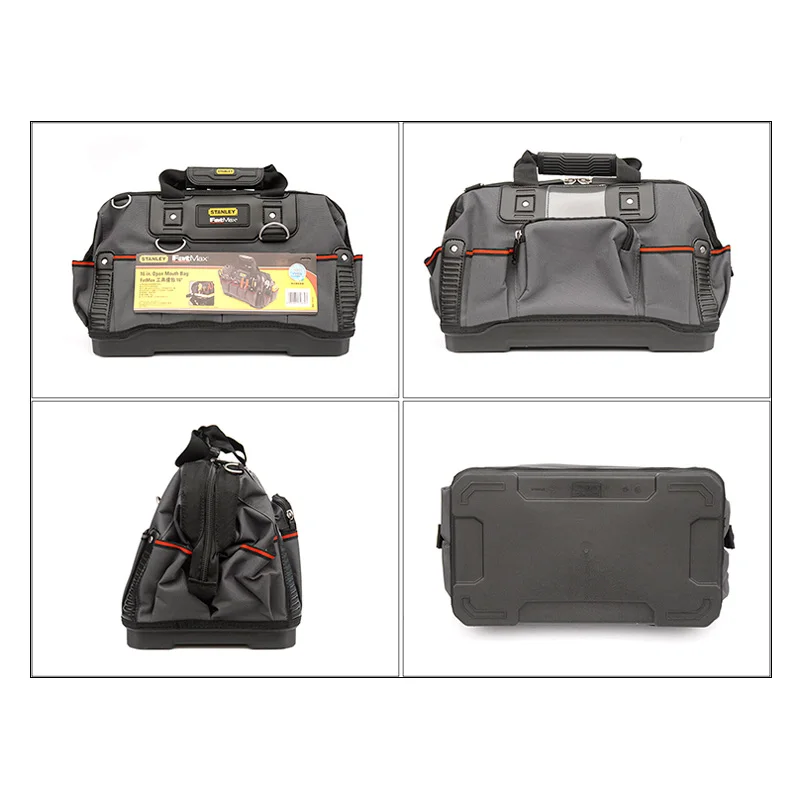 Imagem -02 - Fatmax-bolsa de Ferramentas de Trabalho com Alça Ajustável Bolsa de Ferramentas Boca Aberta Impermeável Fundo Duro 18 Bolsa 97489 16
