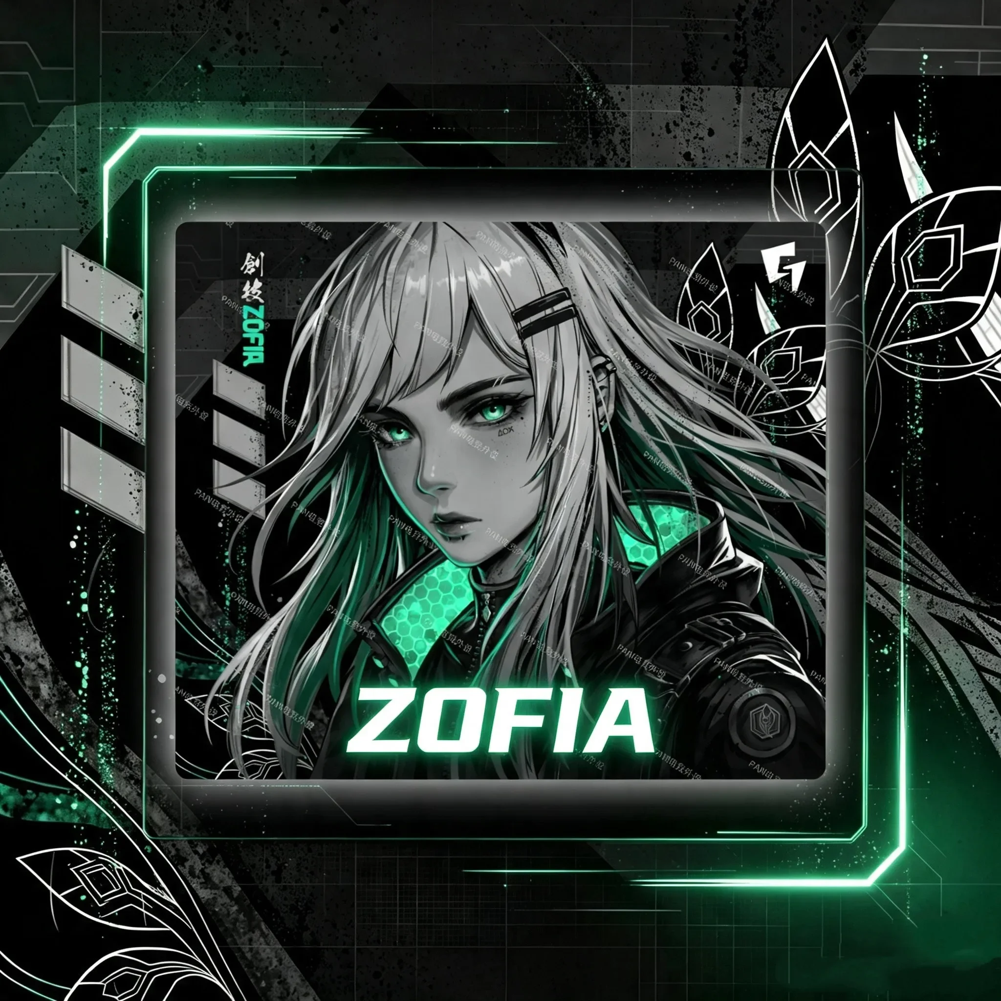 PAN GLSSWRKS x ZOFIA Tempered Glass Mouse Pad 490x420mm Limited Gaming Desk Glass Smooth Mouse Mat for FPS Esports