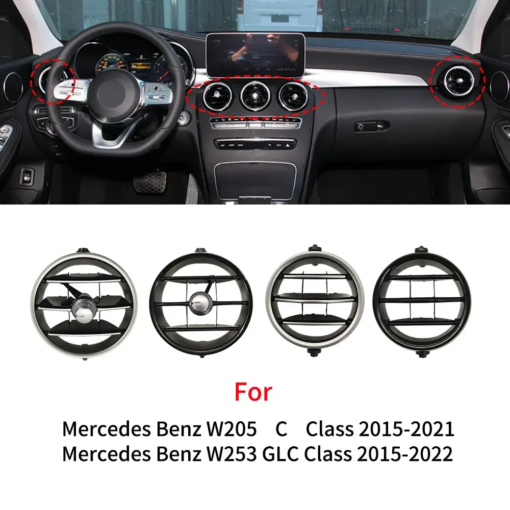 

For Mercedes W205 W253 Car Front Rear Console Central Air Conditioner AC Vent Grille For Benz C GLC Class C180 C200 C260 GLC300