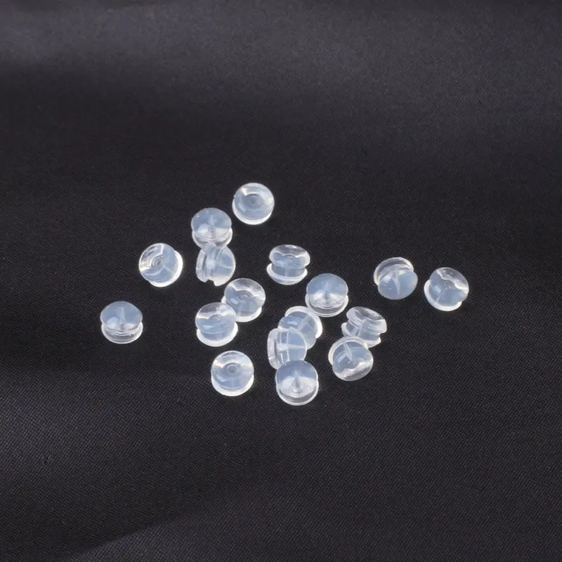 100 PCS Soft Silicone Earring Backs, Suitable for Stud Earrings, for DIY Jewelry Making and as Earring Accessories