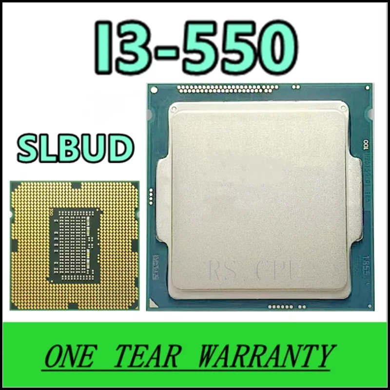 معالج i3-550 i3 550 SLBUD بسرعة 3.2 جيجا هرتز وذاكرة تخزين مؤقت 4 ميجابايت LGA1156 وحدة المعالجة المركزية لسطح المكتب