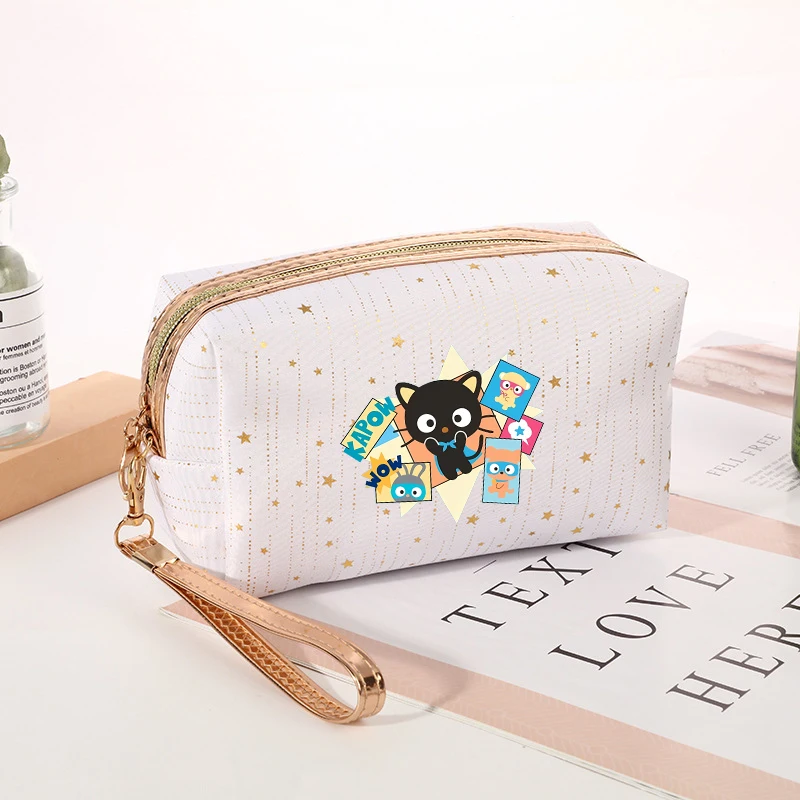 Cute Cartoon Women Makeup Bag Chococated Toiletry Bags Female Kawaii Travel Portable Storage Pouch Girl Zipper Wash Bag gift New - view 4
