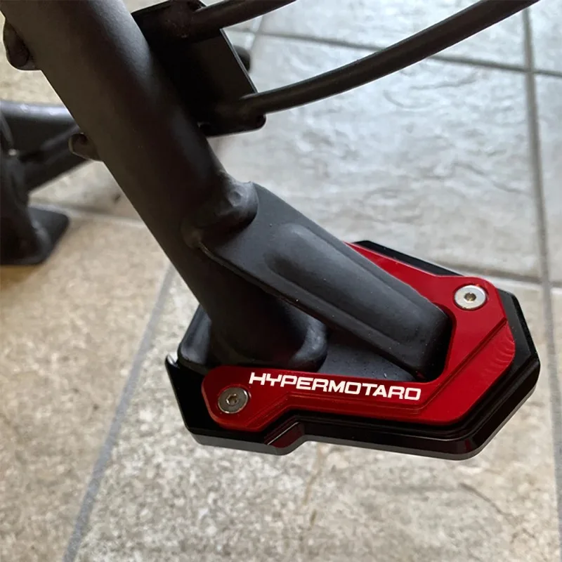 2026 For Ducati Hypermotard 950 SP Hypermotard 698 796 821 939 Motorcycle Side Stand Extension Plate Kickstand Parking Support