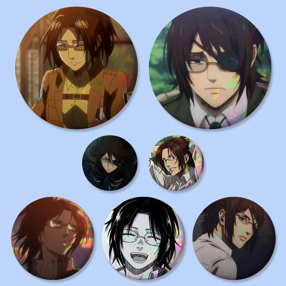 1pc Cartoon Character Hange Zoe Badges Button Round Creative Pin Brooch Badge Bag Decor Accessories Fans Collect Friends Gifts