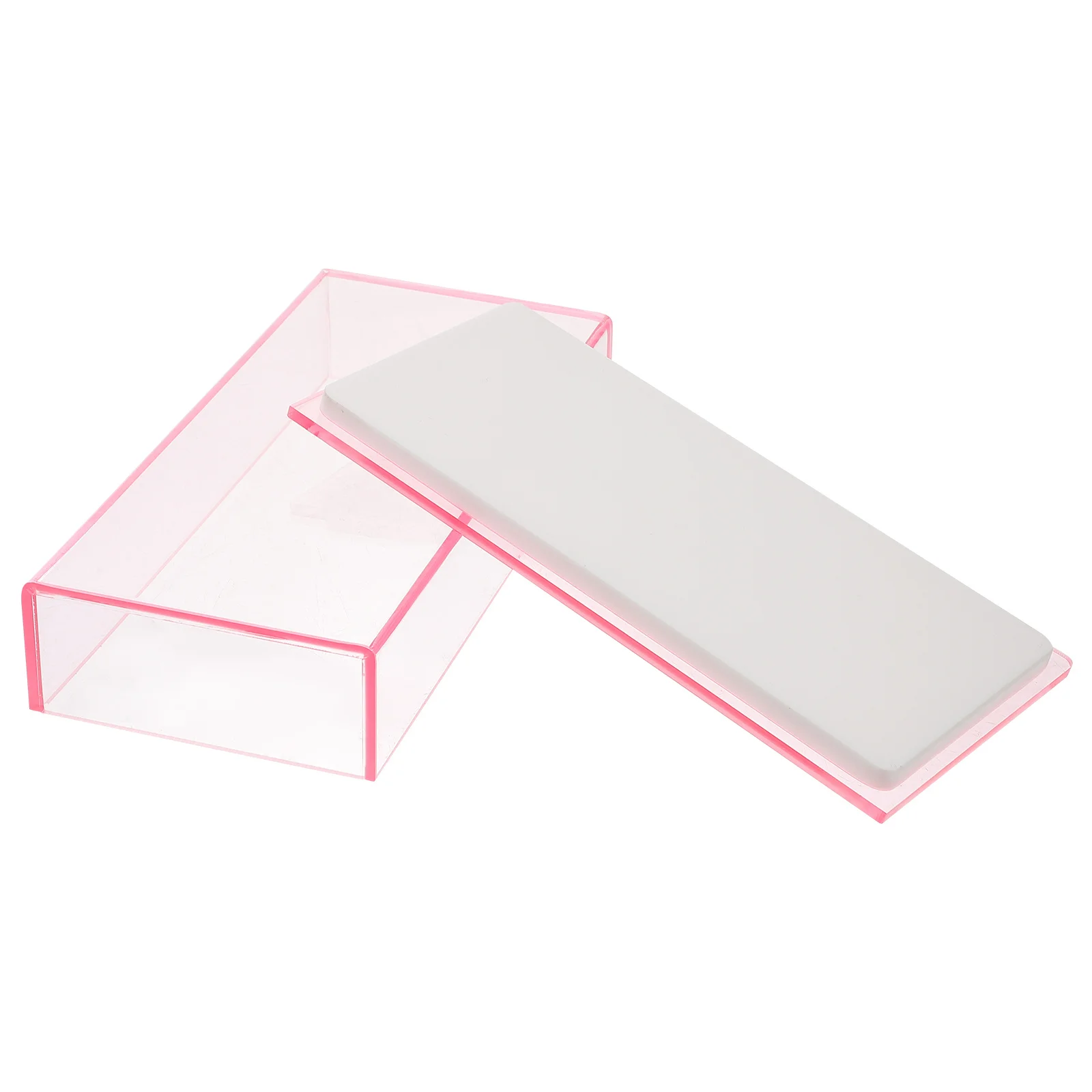 Eyelash Storage Box Clear Acrylic False Lash Container with Compact Design for Jewelry Store Display and Daily Use Holder