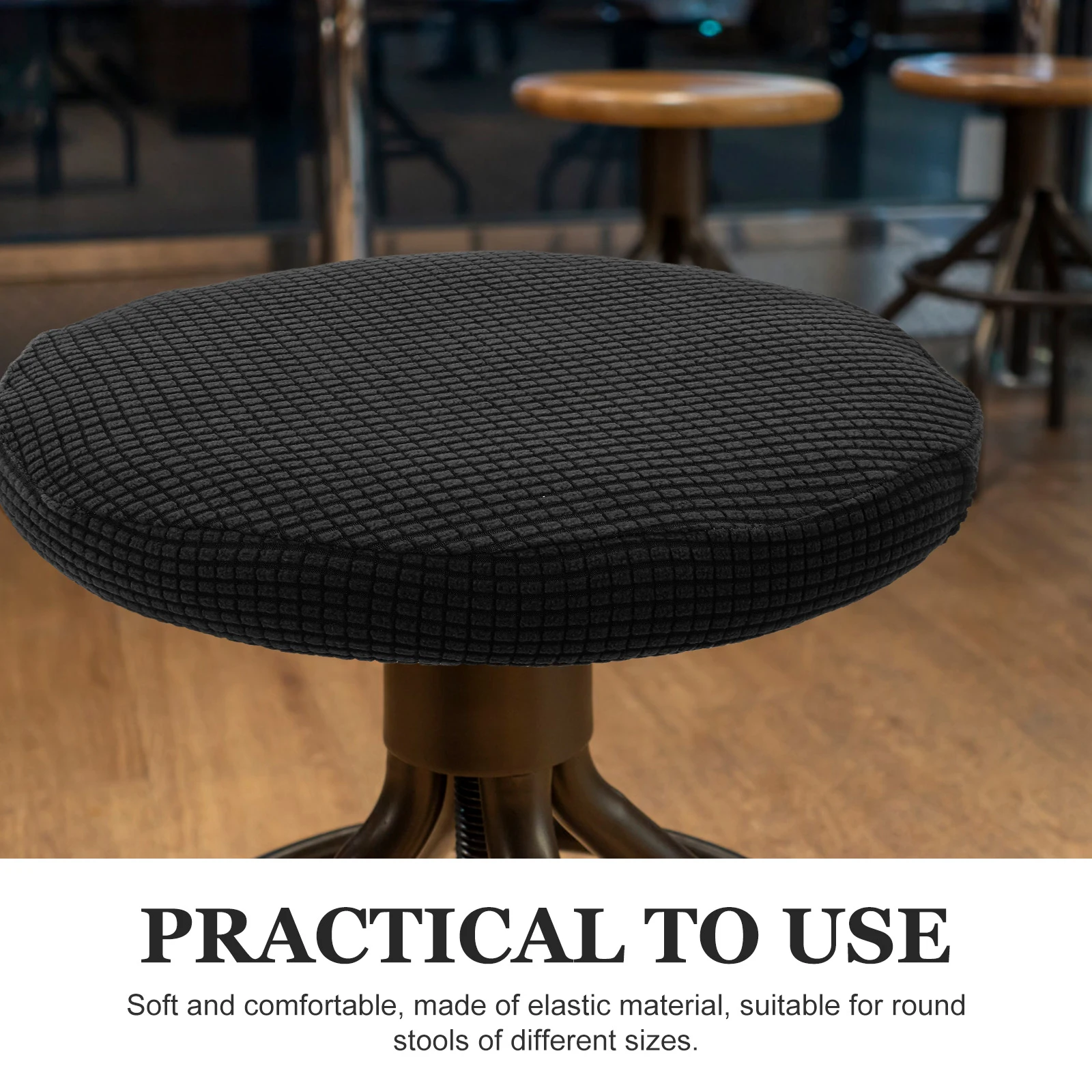 

Office Chair Computer Slipcovers Stretchable Seat Cover Swivel Arm Seat Cushion Stretchable Elastic Home Office Furniture