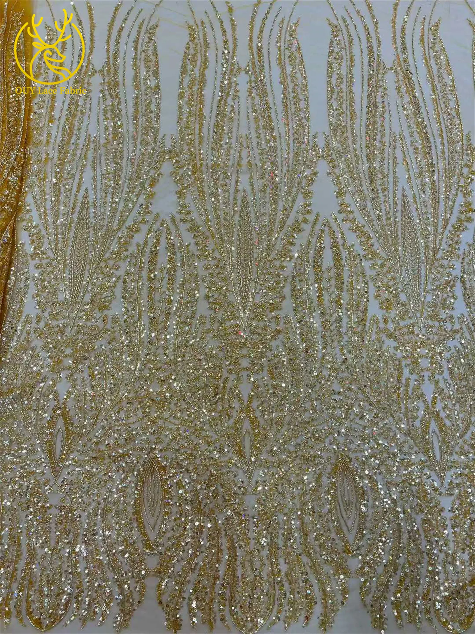 Nuevo Tejido de Encaje con Cuentas para Novios Africanos 2026, Tejido de Encaje Francés Real de Alta Calidad con Lentejuelas para Vestidos de Noche de Boda para Mujer