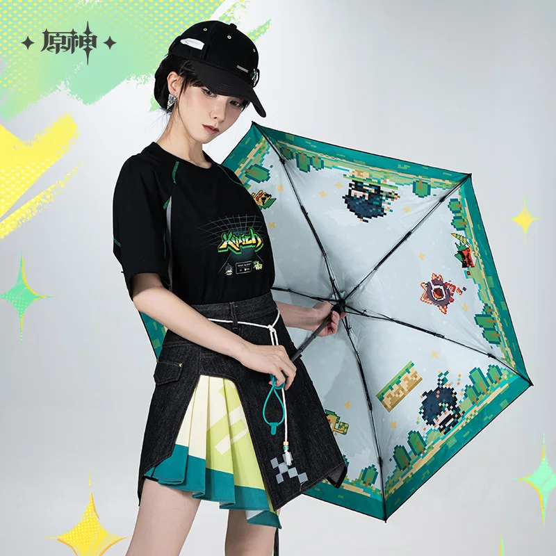 Genshin Official Kinich Impression Sun Umbrella Flame and Mountain Series Anime Gift