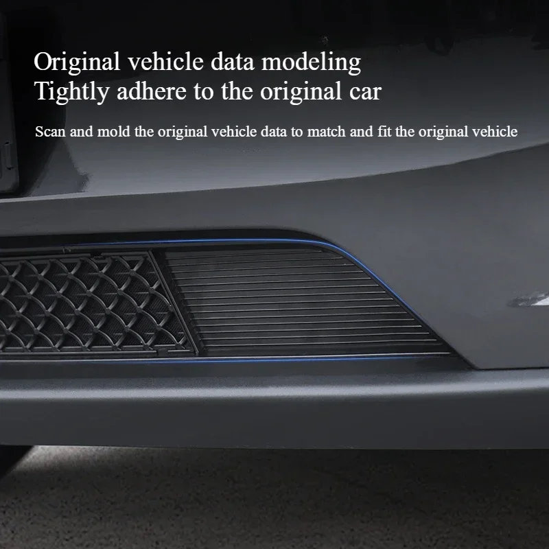 ل تسلا نموذج Y 2025 العرعر المصد الأمامي غطاء شبكي ، حامي الحجر المضاد للحشرات ، مدخل الهواء تنفيس الشواية #3