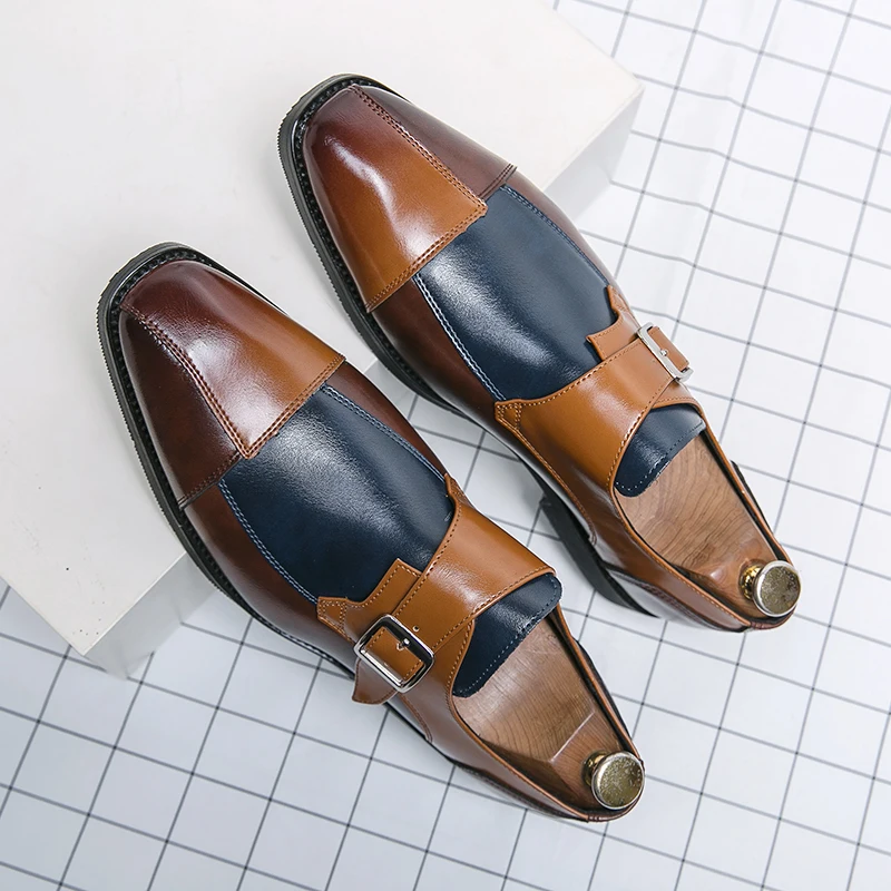 

Men Plus Size (38-48) Spliced Lazy Shoes Business Casual Soft Comfortable Personalized Color Blocked Youth Trend Shoes