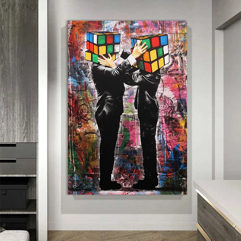 

Modern Street Art Graffiti Canvas Painting, Game Pictures, Pop Art, Abstract Wall Art for Living Room, Home Decoration