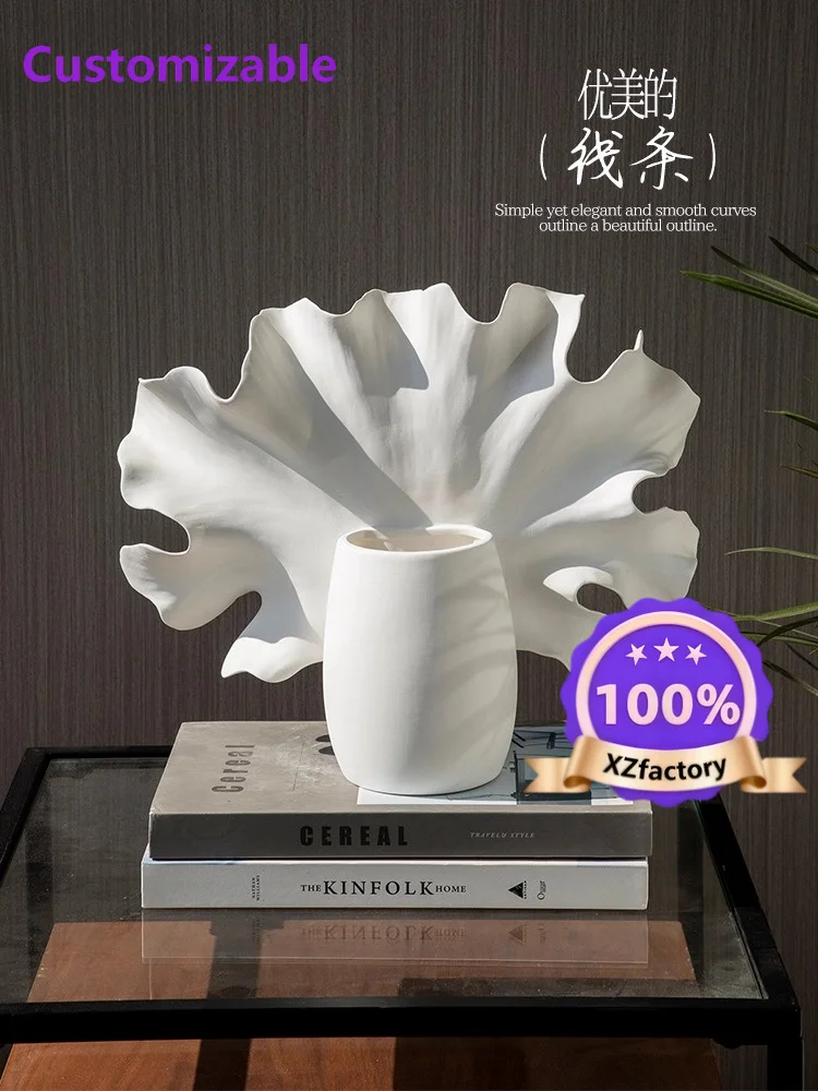 Factory Direct 2026 Top RatedCreative ceramic vase ornament, high-end sense, living room desktop flower arrangement decorative f