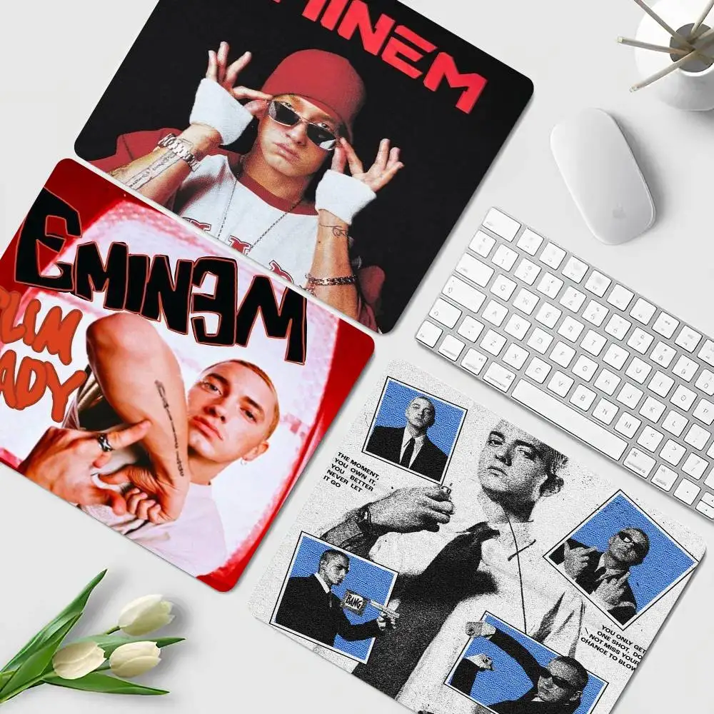 Super Rapper Eminems NEW Mouse Pad Custom Mousepad Game Small Size Computer Desk Pad Natural Rubber Home Keyboard Pad