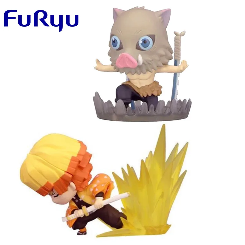 

Фигурки аниме FuRyu, фигурки Zenitsu Inosuke, игрушки для мальчиков и девочек, подарок на Рождество, модель