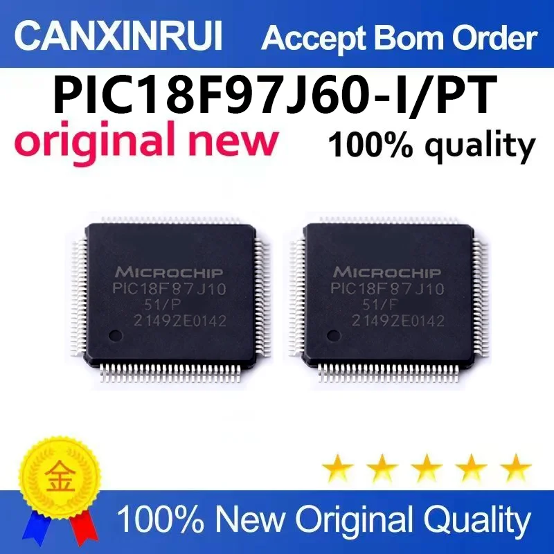 （5pcs-100pcs）Brand new original PIC18F97J60-I/PF patch TQFP-100 8-bit microcontroller MCU single-chip