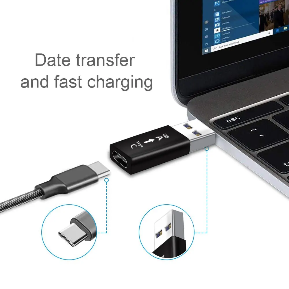 ใหม่ประเภท C USB 3.0อะแดปเตอร์ Fast แบบพกพาประเภท C ชาร์จข้อมูลอะแดปเตอร์แปลงสายสำหรับโทรศัพท์สมาร์ท PC คอมพิวเตอร์