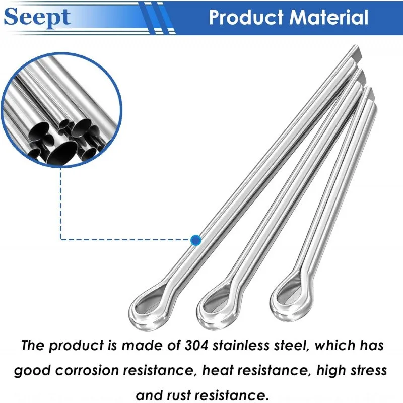 120PCS 304 stainless steel open-ended rivet assembly fastener set.The storage box makes it easy to store items.