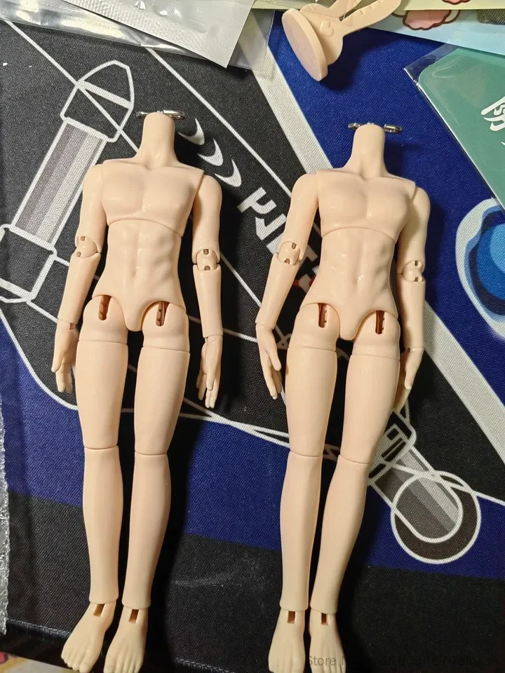 1/12 Scale Bjd Male Body 14cm Asi 3.0 Abdominal Muscle Articulated Joint Fit Ob11 Doll Clothes Multiple Optional Skin Tones