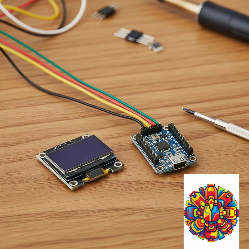0.96 Inch OLED Display Module I2C IIC - 128x64 White Screen SSD1306 Driver Board for ESP32 STM32  Projects
