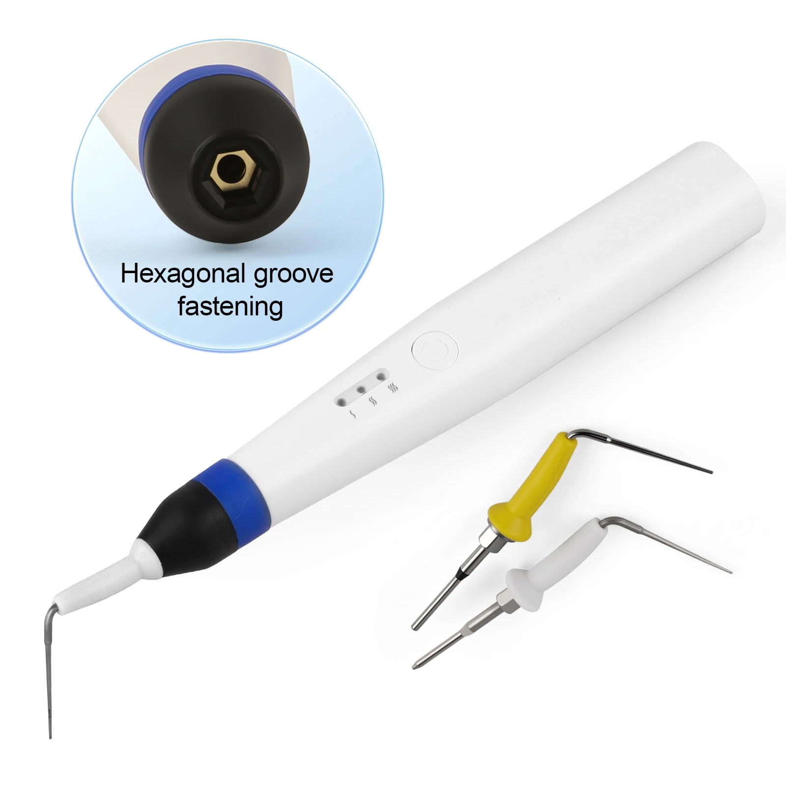 

Стоматологический нагревательный карандаш для гуттаперчи с 2 сменными наконечниками, система обтурации гуттаперчей, стоматологические эндодонтические инструменты для корневых каналов