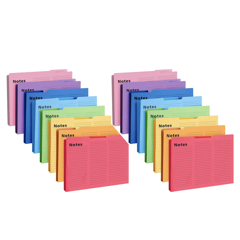 

16Pcs Paper File Folders Brightly Colored Document Organizer Office School Use Portable Lightweight Best Gift