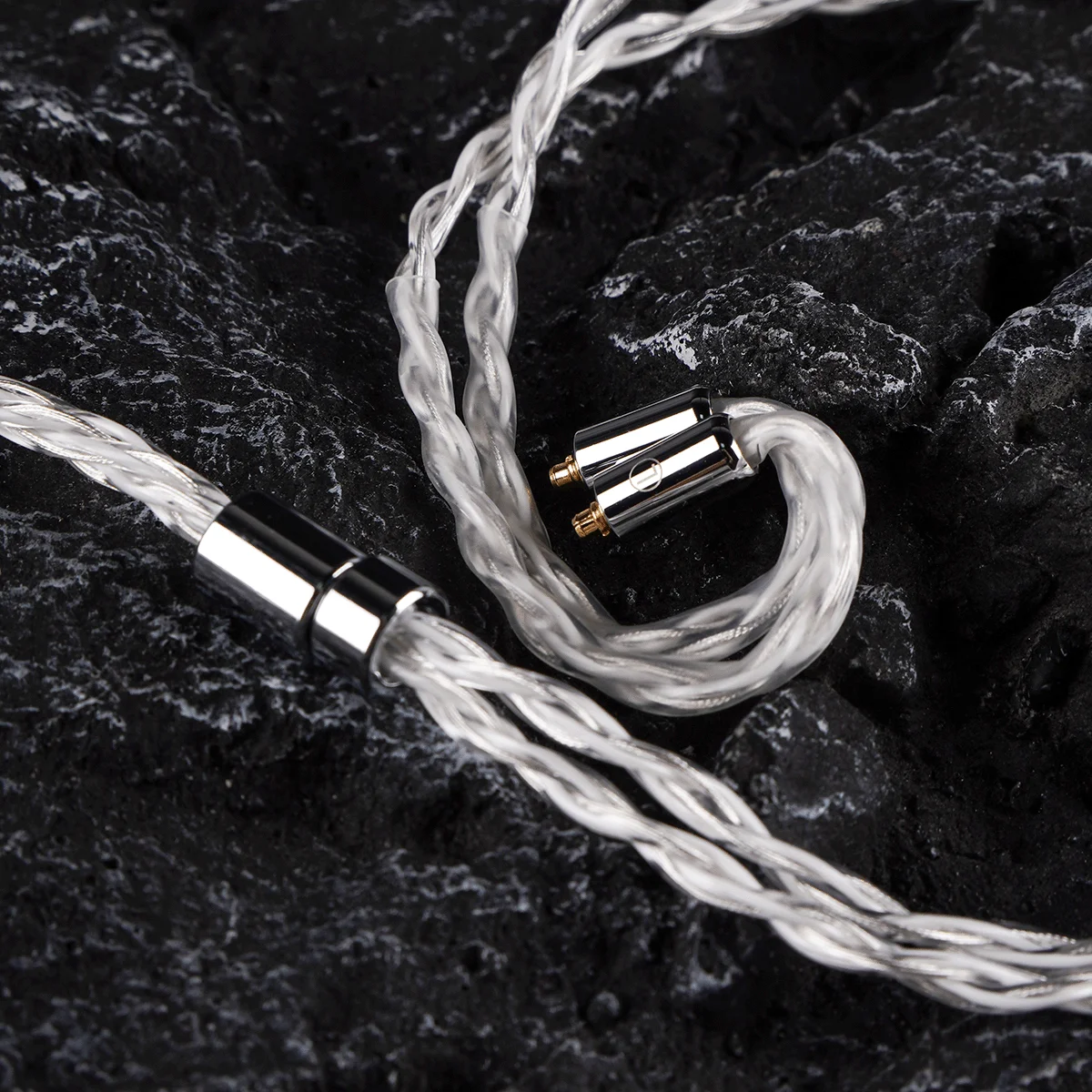 NICEHCK DeepSnow In Earphone Monitor สายอัพเกรด 4 Strand ทองแดงเยอรมันชุบเงินลวด MMCX/2Pin/QDC สําหรับ DaVinci 4U DB2